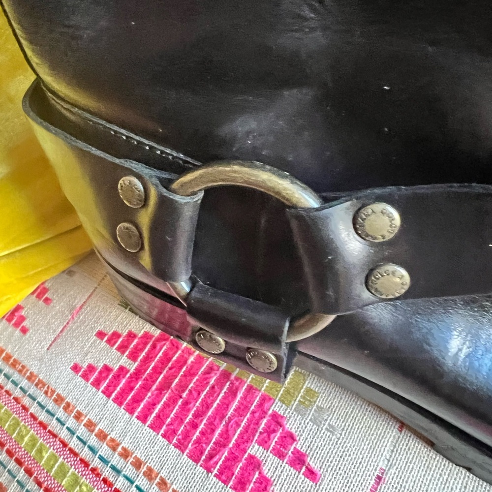 Dolce & Gabbana Made in Italy Black Leather Moto Boots Excellent Condition! - Picture 14 of 16